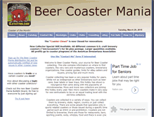 Tablet Screenshot of beercoastermania.com